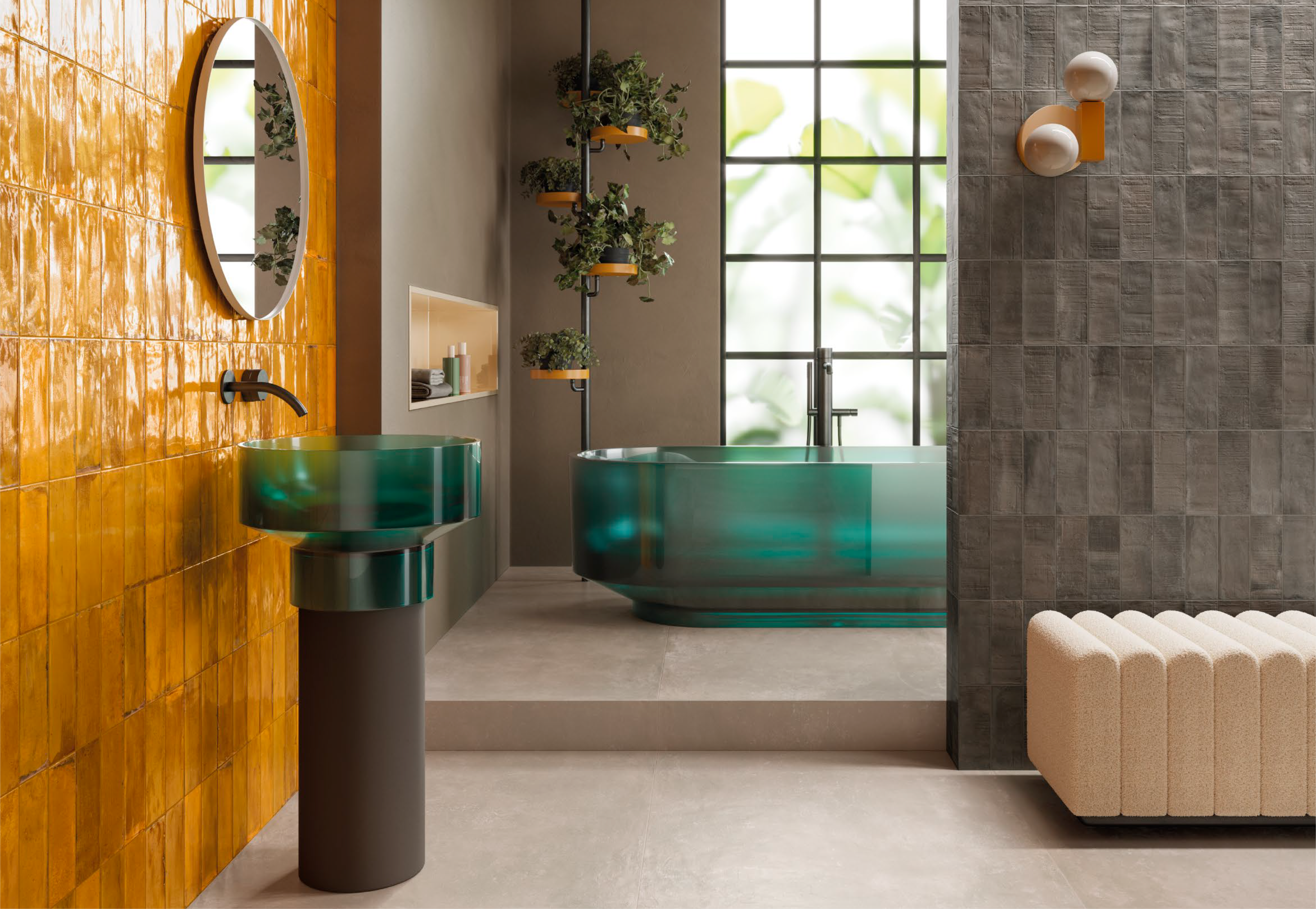 Керамогранит Antracite Brick Naturale 7,5x20 9,5мм