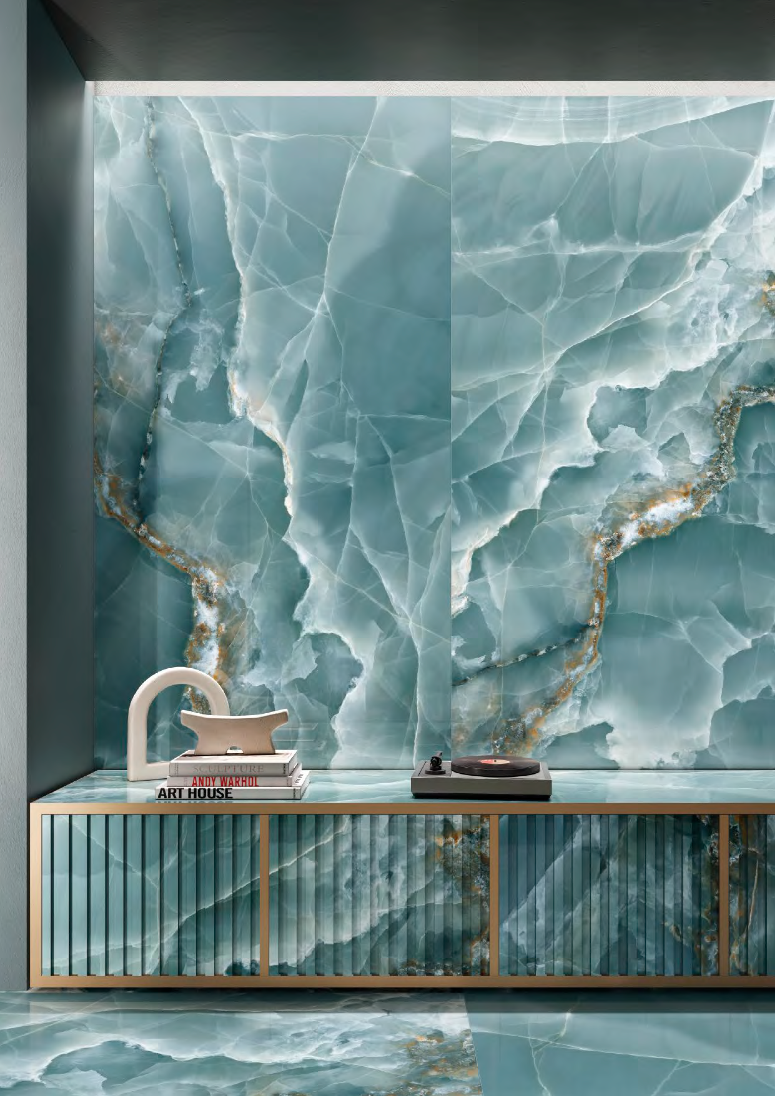 Керамогранит Onyx Green Lappato 120x120 6,5мм
