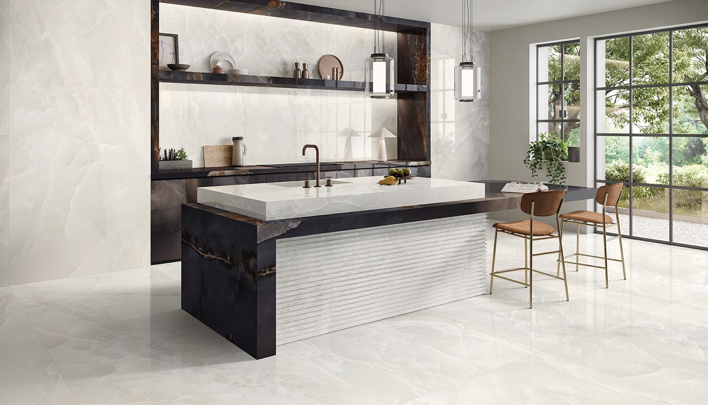Керамогранит Onyx Ivory Lappato 90x180 10мм