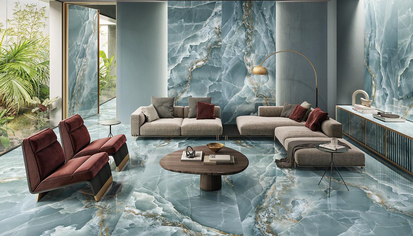 Керамогранит Onyx Green Lappato 120x120 6,5мм