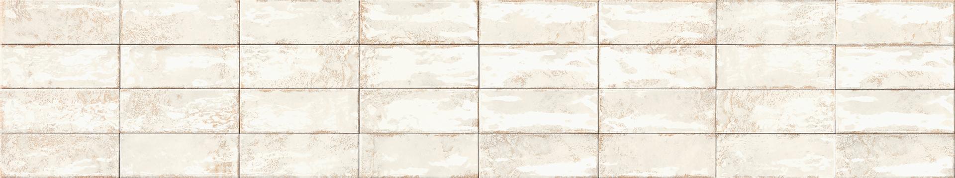 Керамогранит Majolica Bianco Lux 7,5x20 9,5мм