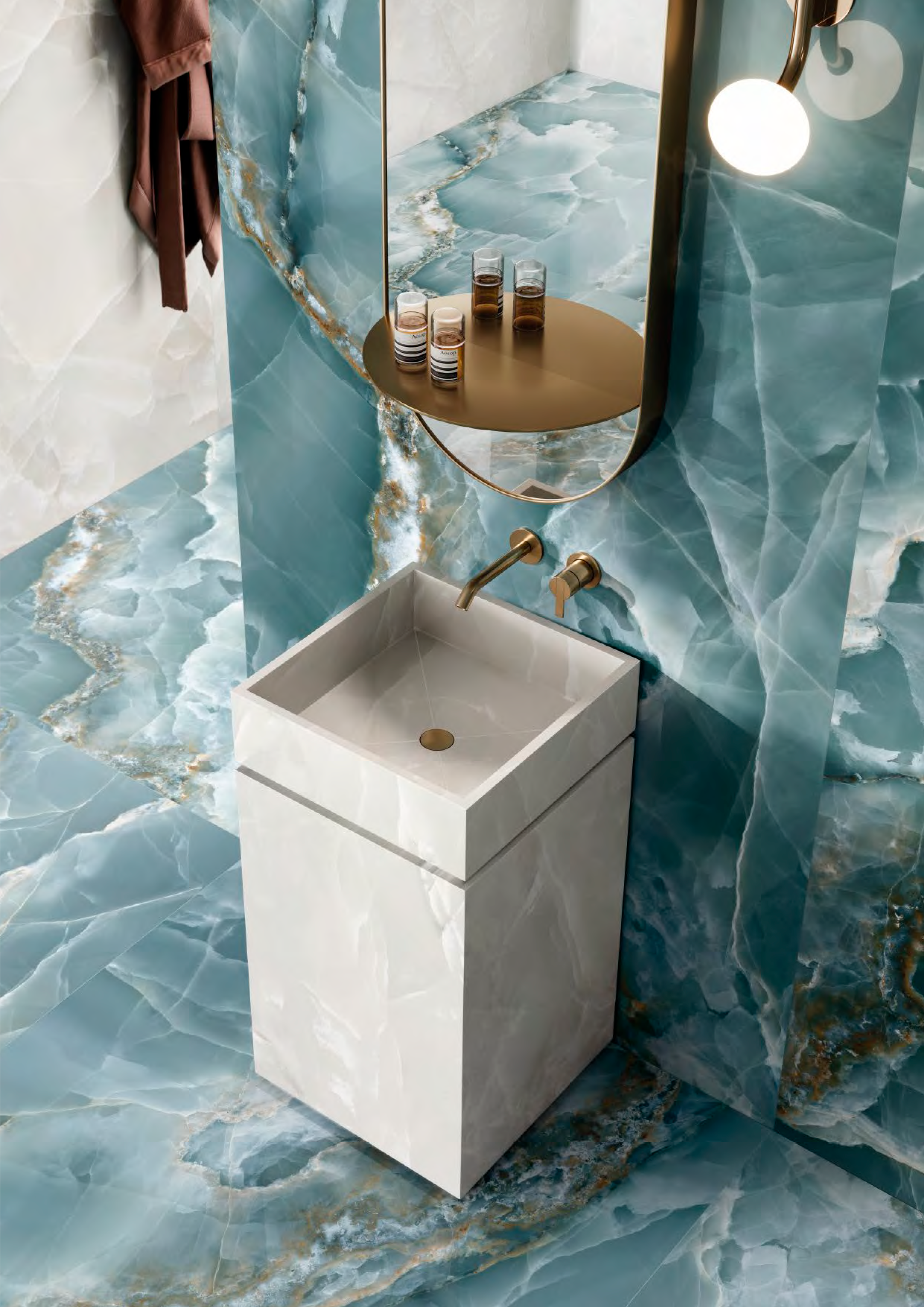 Керамогранит Onyx Green Lappato 120x120 6,5мм
