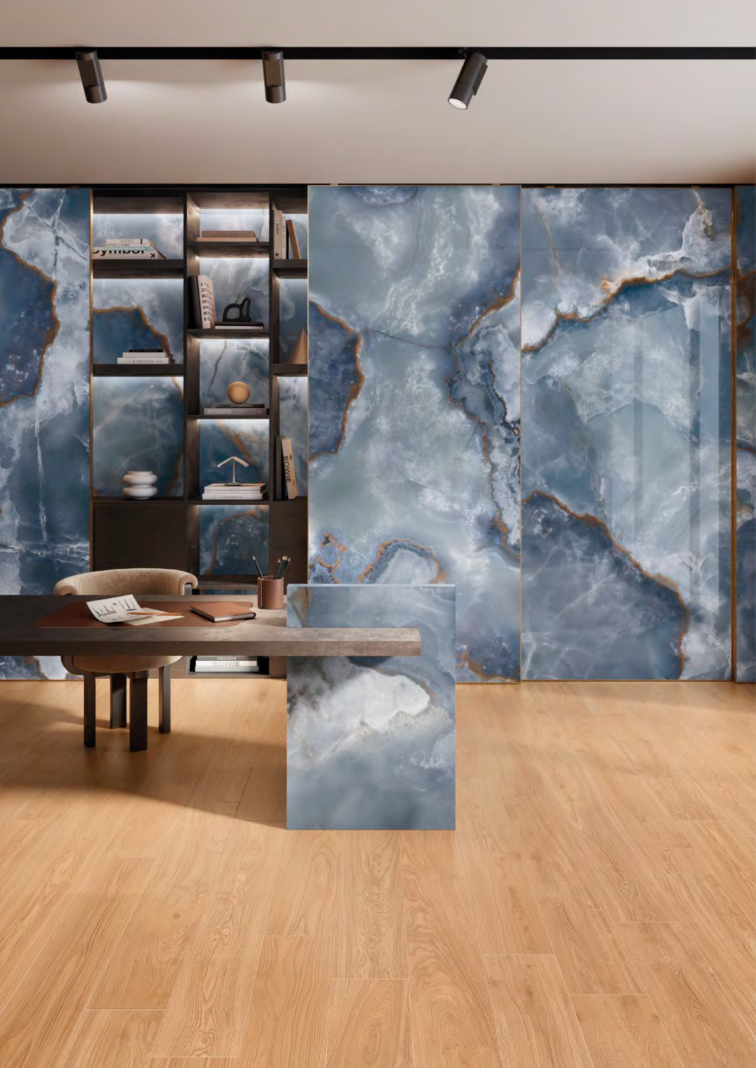 Керамогранит Onyx Blue Lappato 120x278 6,5мм