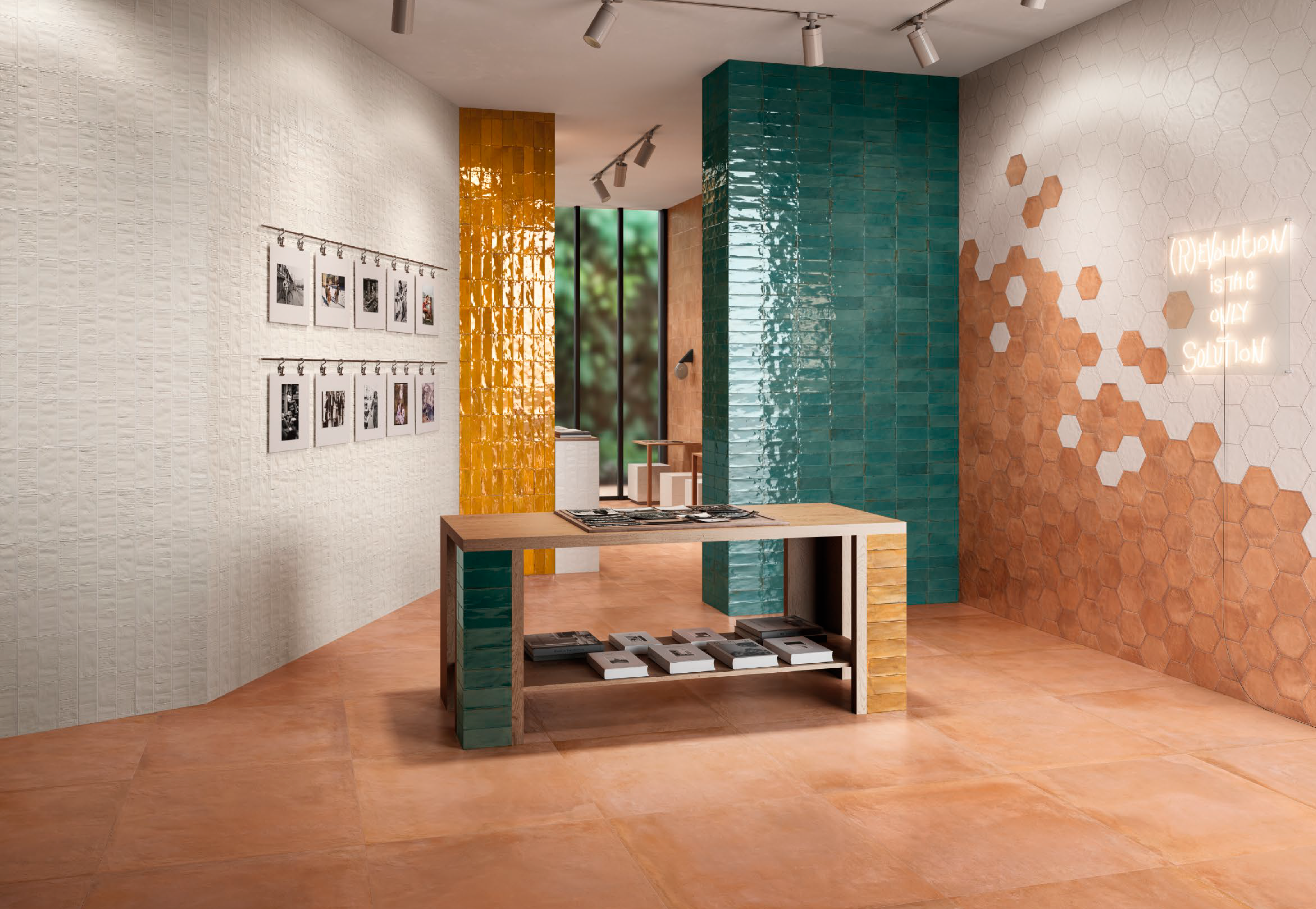 Керамогранит Bianco Assoluto Brick Naturale 7,5x20 9,5мм